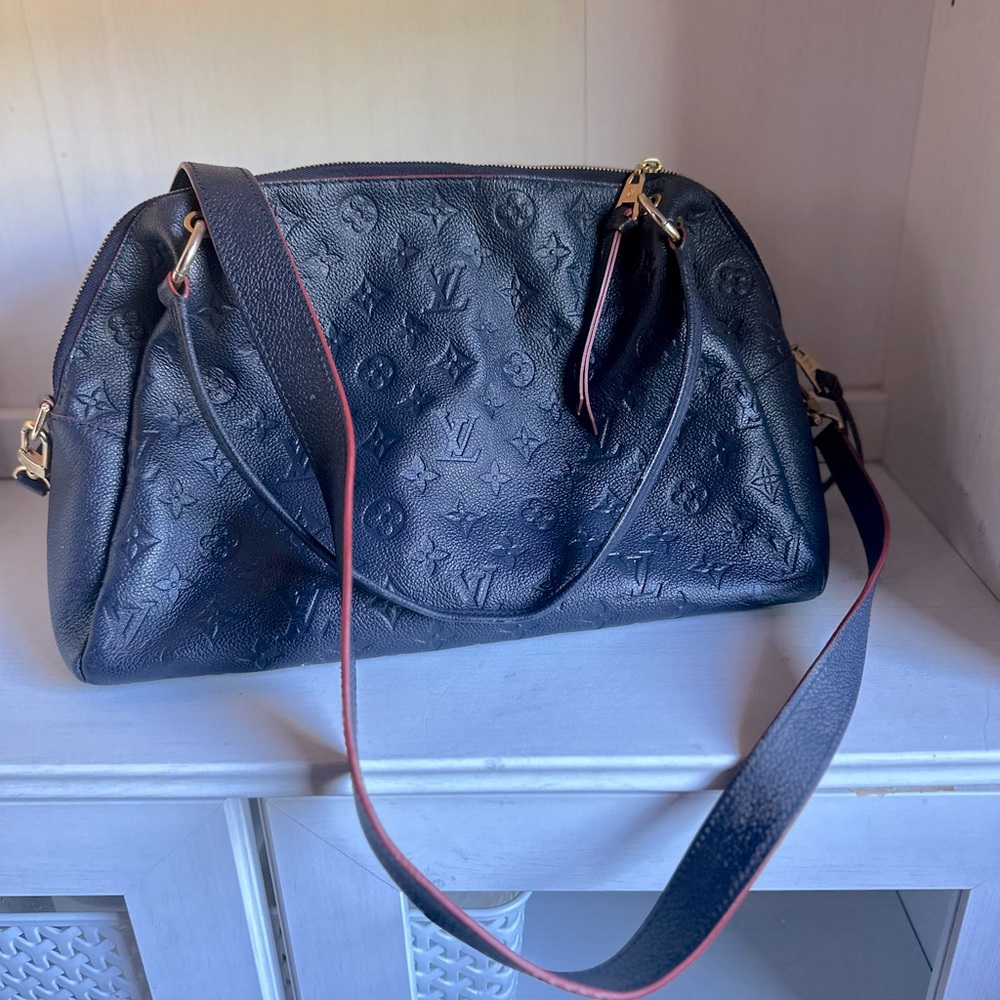 Louis Vuitton Marine Rouge Monogram Empreinte Ponthieu PM NAVY
